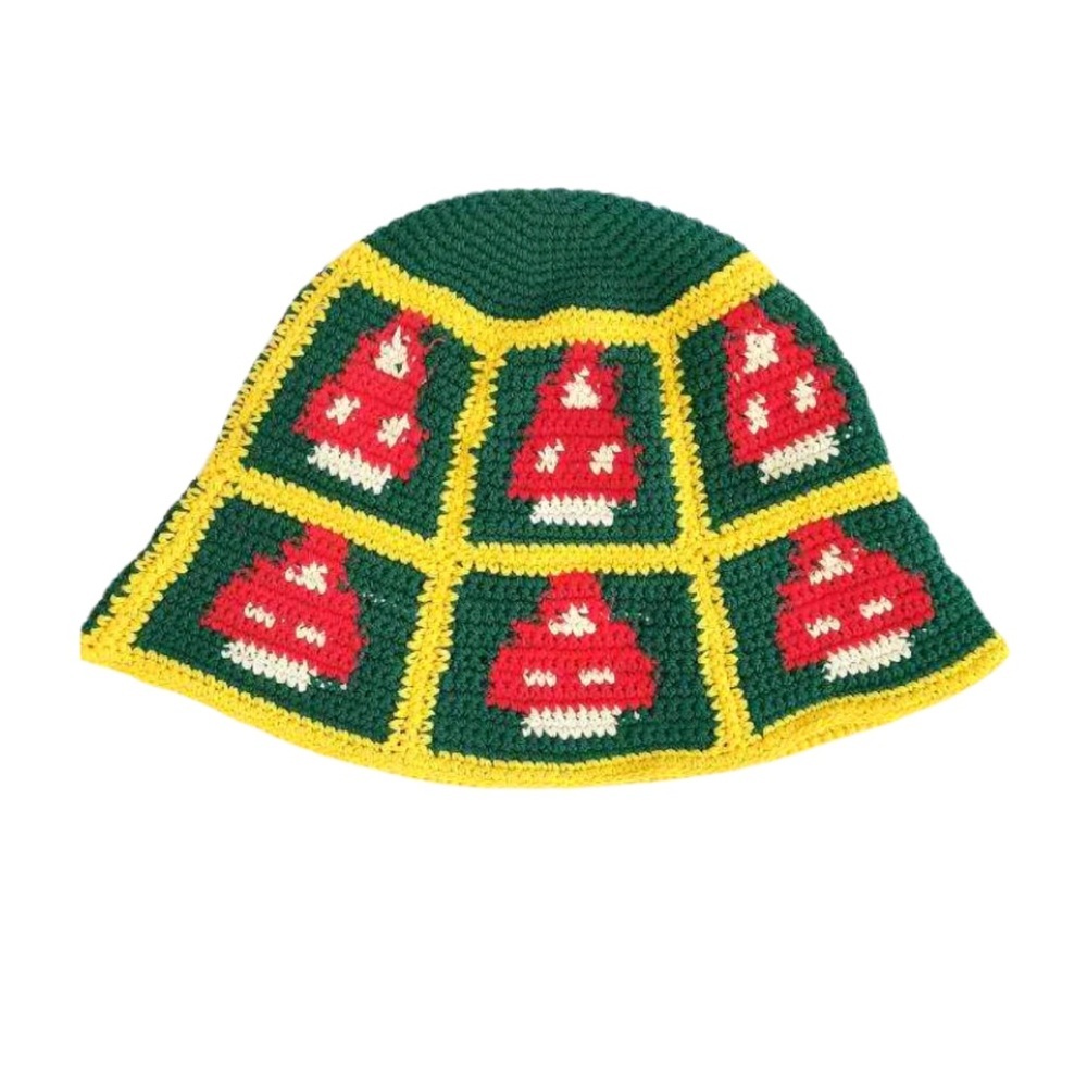 NWOT Magic Society Forest Mushroom Crocheted Bucket Hat
